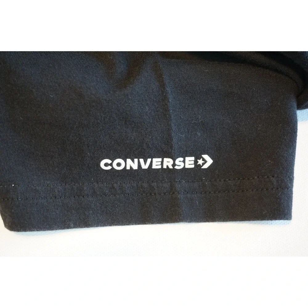 Converse Kids Black Galaxy Logo Chuck Taylor All Star Graphic Tee L 12-13